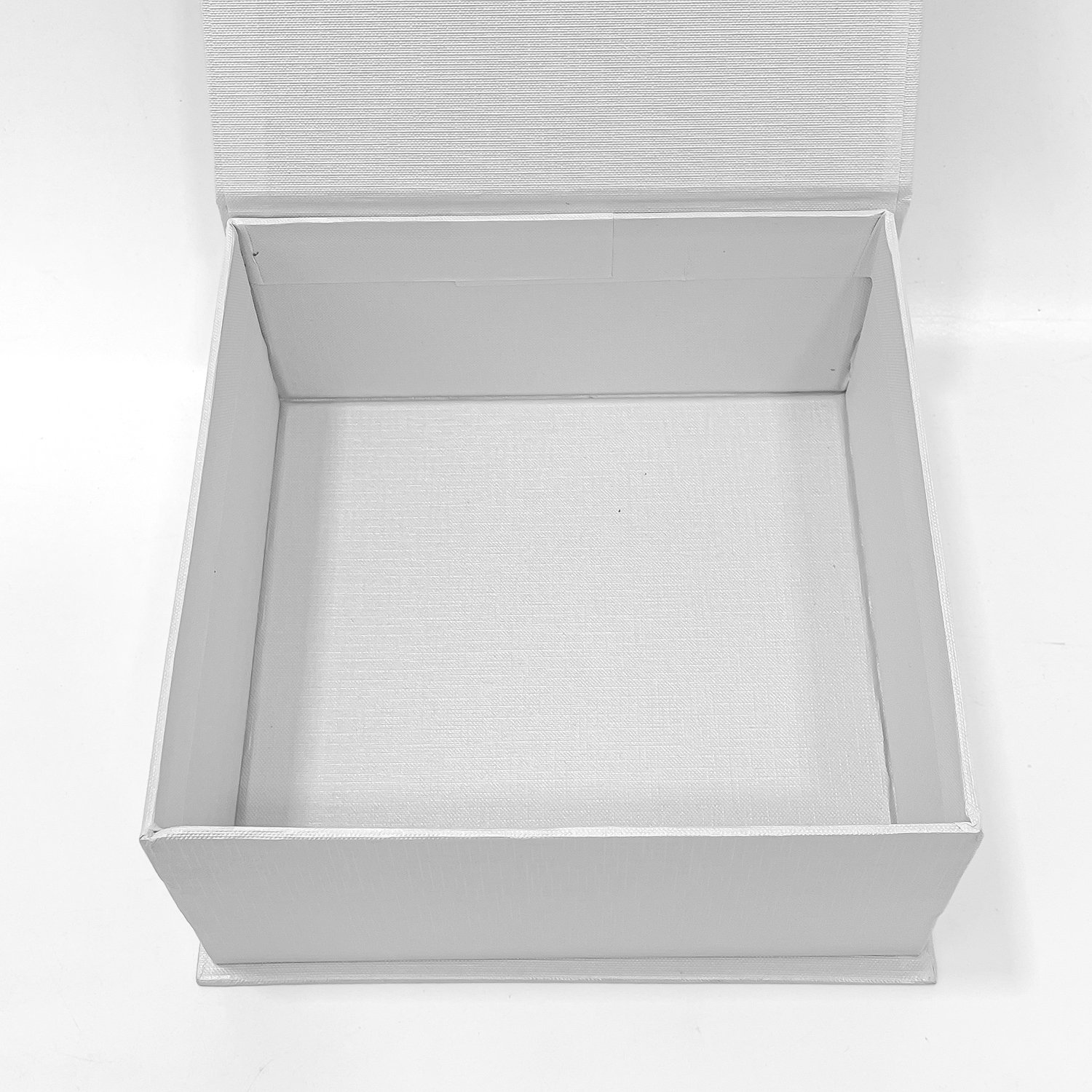 White Rigid Gift Box for hamper (7x7 Inch) - Image 4