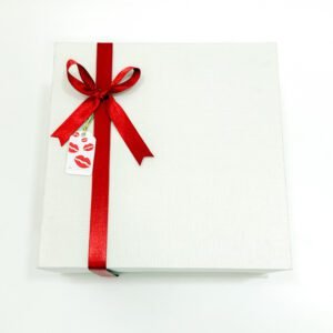 White valentines day box
